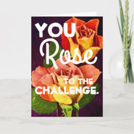 Du RO till Challenge Grattiss Gratulerar Kort