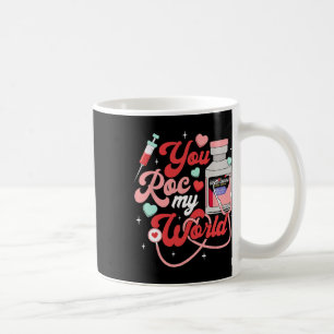 Du Roc Min Värld Sjuksköterska Alla Hjärtans Dag E Kaffemugg