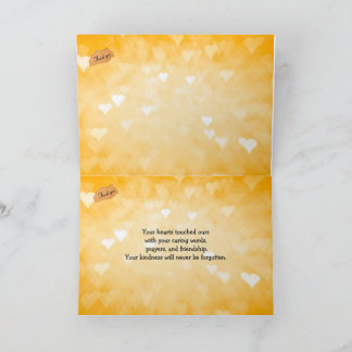 Du rörde vid vårt hjärta, det stora tackkortet tack kort