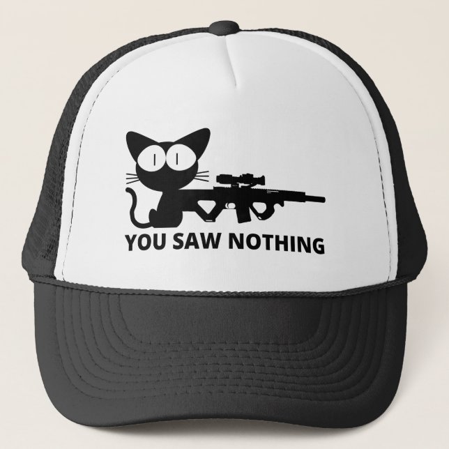 Du såg ingenting Katt  Keps (Framsida)