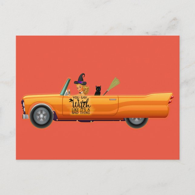 Du säger häxa som sitt dåliga sak vykort (Framsida)