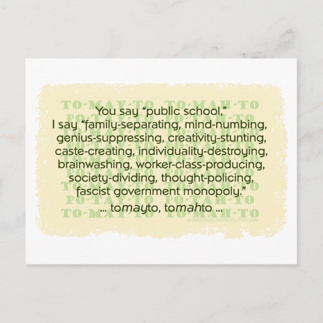 Du säger Tomato Vykort (Framsida)