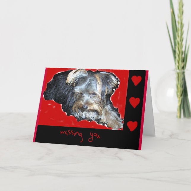 Du saknas (hälsningskort) kort (Framsida)