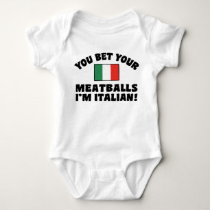 Du satsade dina köttbullar jag är italienare tee shirt