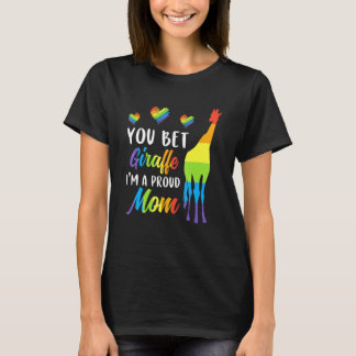 Du satsar Giraffe Im A Proud Mamma Pride Lgbt Lyck T Shirt
