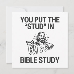 Du satte "stud" i Bibelstudien Kort