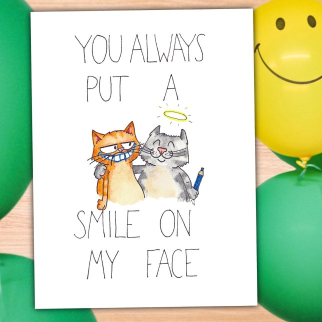 DU SÄTTER ETT SMILE PÅ MIN ANSIKTE-vykort av N. Ja Vykort (Skapare uppladdad)