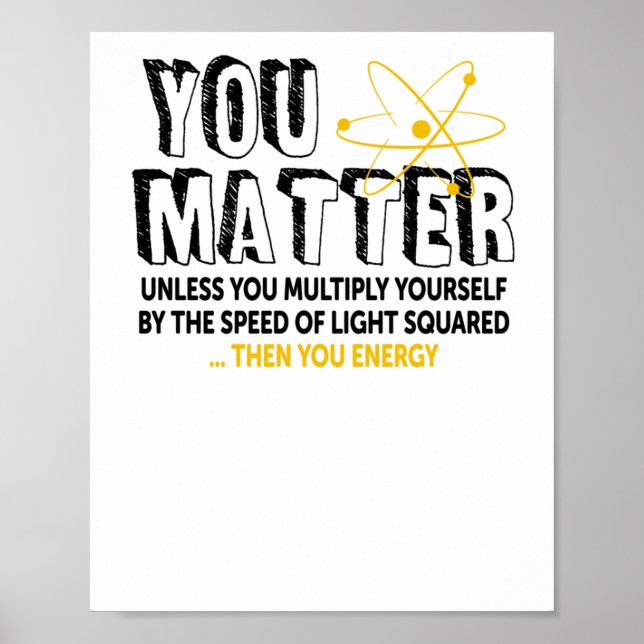 Du - Science Sticker Poster (Framsidan)
