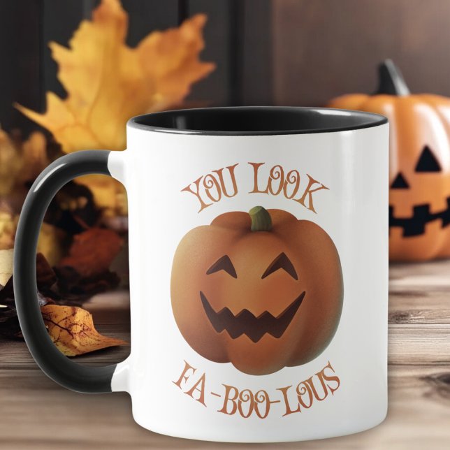 Du ser FaBooLous Funny Halloween Mugg (You Look FaBooLous Cute Halloween Mug)