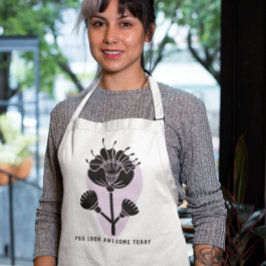"Du ser fantastisk ut i dag" - Blommig stämning  Långt Förkläde