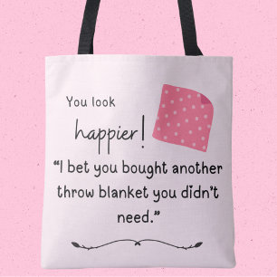 Du ser gladare ut! Du köpte en ny filt Totebag Tygkasse
