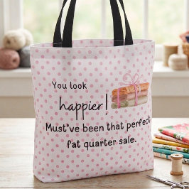Du ser gladare ut! Tyg fat quarter Tygkasse