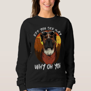 Du ser Kay varför Vintage Yoga Boxer Hund T Shirt