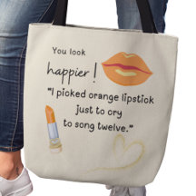 Du ser lyckligare ut! Jag valde orange läppstift