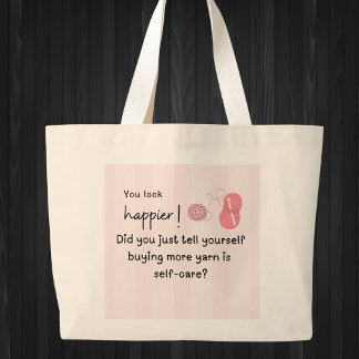 Du ser lyckligare ut! Köp mer garntbag Jumbo Tygkasse