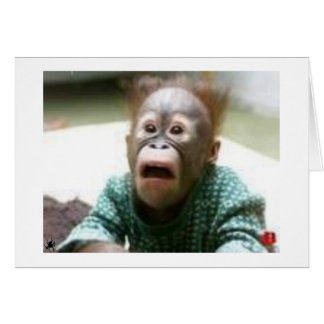 DU SER NÅGOT LIKNANDE EN APA FÖR HÄLSNINGSKORT