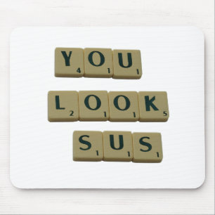 Du ser SUS Brev Tiles Underbar Quotes Gift Musmatta