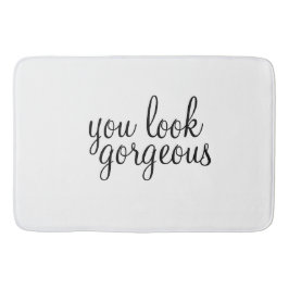 "Du ser underbar ut", stor badmatt Badrumsmatta