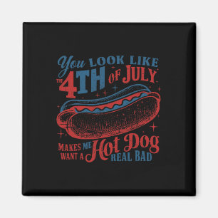 Du ser ut som den 4:e juli-Hetten Hund... Magnet