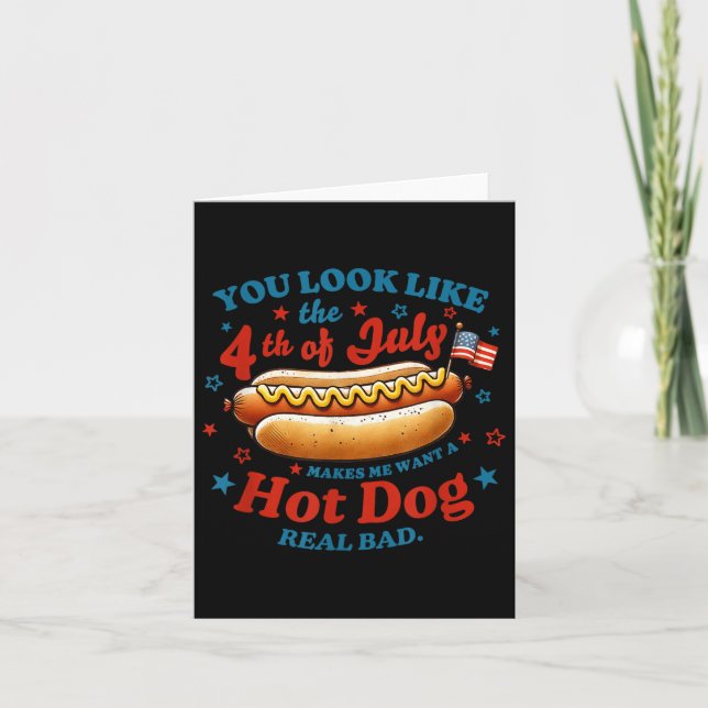 Du ser ut som den fjärde juli-Hund i Hetten Kort (Framsida)