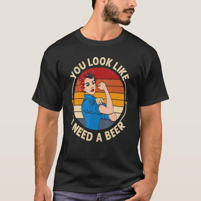 Du ser ut som om jag behöver en Roligt. T Shirt (Framsida)
