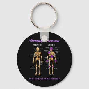 Du ser vad jag känner Skeleton Fibromyalgia Awaren Nyckelring