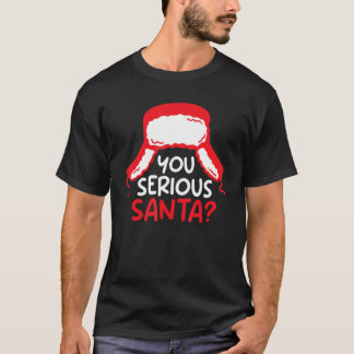 Du seriös jultomten Pajama Lycklig Helgdag B T Shirt