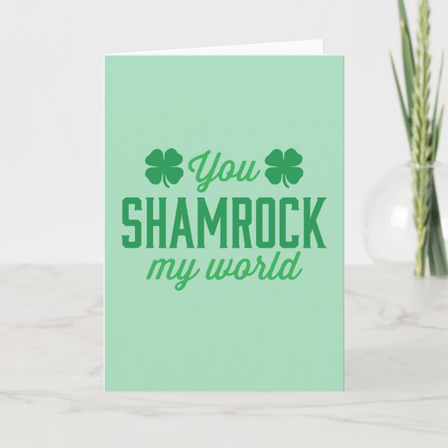 Du Shamrock My World Kort (Framsida)
