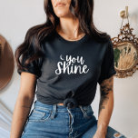 Du Shine Women's T-shirt<br><div class="desc">Uttryck dig med den här vackra "Du Shine" måne och stjärnor t-shirt!</div>