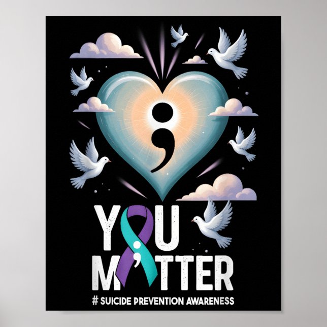 Du självmordsförebyggande vecka mental hälsa medve poster (Framsidan)