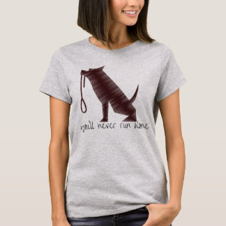 Du ska aldrig den ensamma springan - tee shirt
