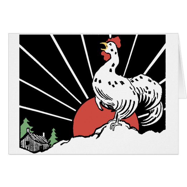 du ska crow.gif hälsningskort (Framsidan Horizontal)