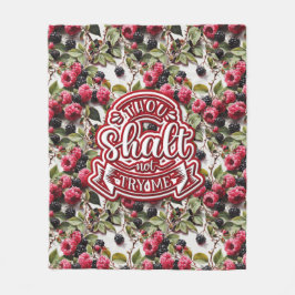 Du ska inte prova mig. fleecefilt