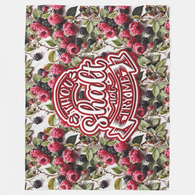 Du ska inte prova mig. fleecefilt (Framsidan)