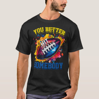 Du Ska Slå Till Någon Retro Football Citat Vinta T Shirt