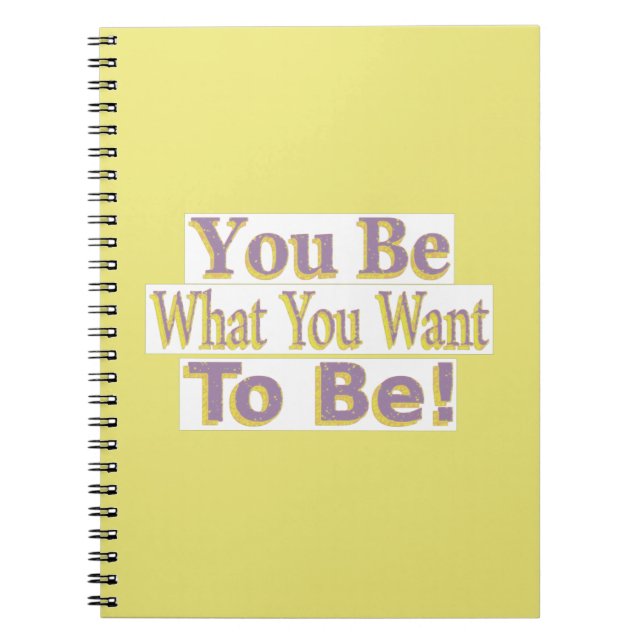 "Du ska vara!" Cute Design. Köp nu Anteckningsbok (Framsidan)