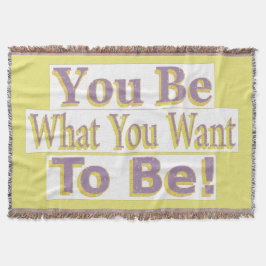 "Du ska vara!" Cute Design. Köp nu Filt