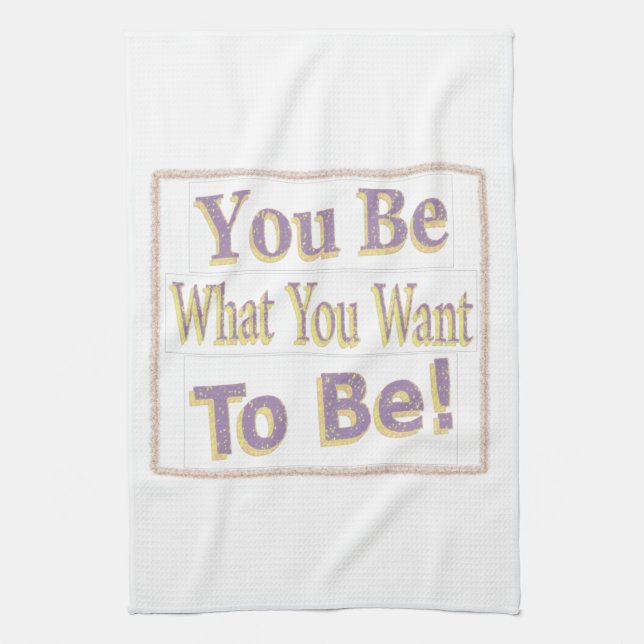 "Du ska vara!" Cute Design. Köp nu Kökshandduk (Vertikal)