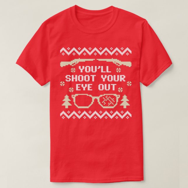 Du skjuter ut din Öga-julsötare T Shirt (Design framsida)