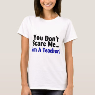 Du skrämmer inte mig Im en text för T-shirt