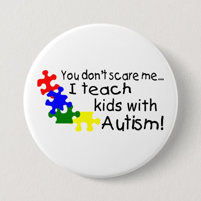 Du skrämmer inte mig som jag undervisar ungar med knapp (Framsida)