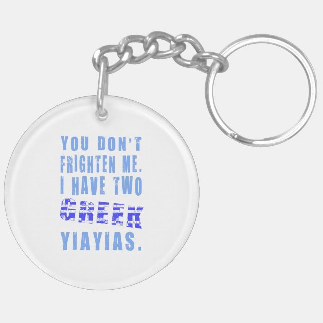 Du skrämmer mig inte 2 grekiska Yiayias (Vänster Baksida)