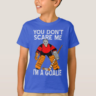 Du skrämmer mig inte att jag är en målande hockey- t shirt
