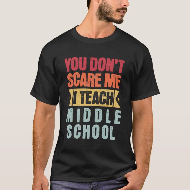 Du Skrämmer mig inte att jag ska lära mig Mitten T Shirt (Framsida)