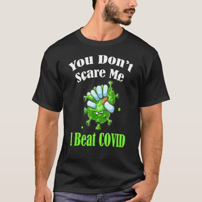 Du Skrämmer mig inte att jag slår Covid Manar Wome T Shirt (Framsida)