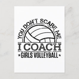 Du Skrämmer mig inte att jag tränar tjejer Volleyb Vykort