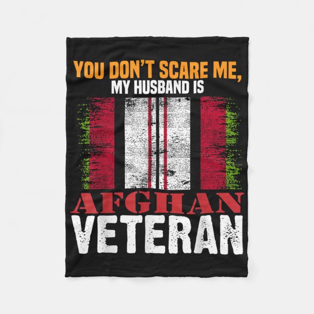 Du Skrämmer mig inte att mitt Make är afghanskt ve Fleecefilt (Framsidan)