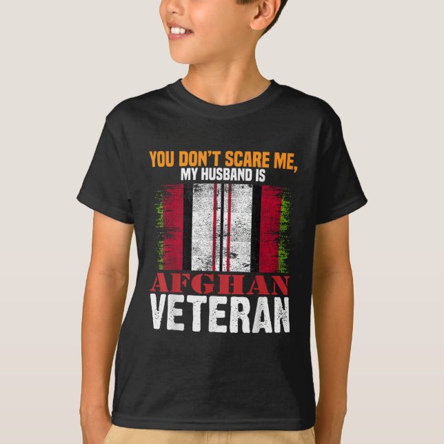 Du Skrämmer mig inte att mitt Make är afghanskt ve T Shirt (Framsida)