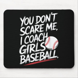 Du Skrämmer mig inte i träning på tjejer Baseball  Musmatta