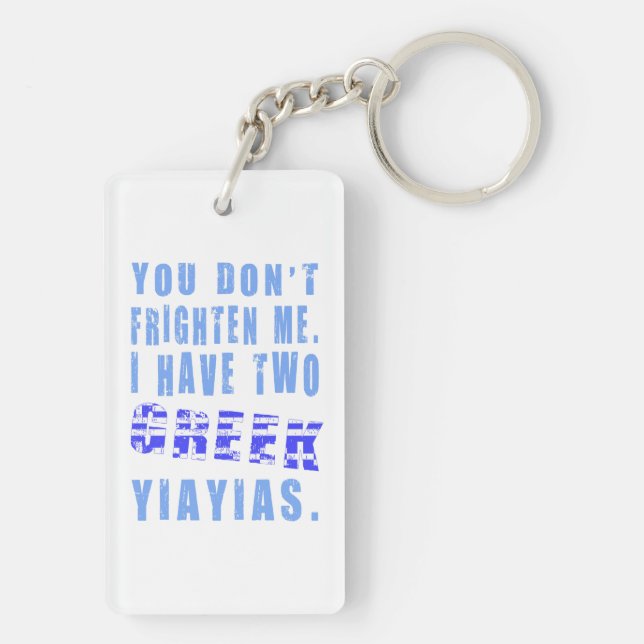Du skrämmer mig inte, jag har två grekiska Yiayias (Baksidan)
